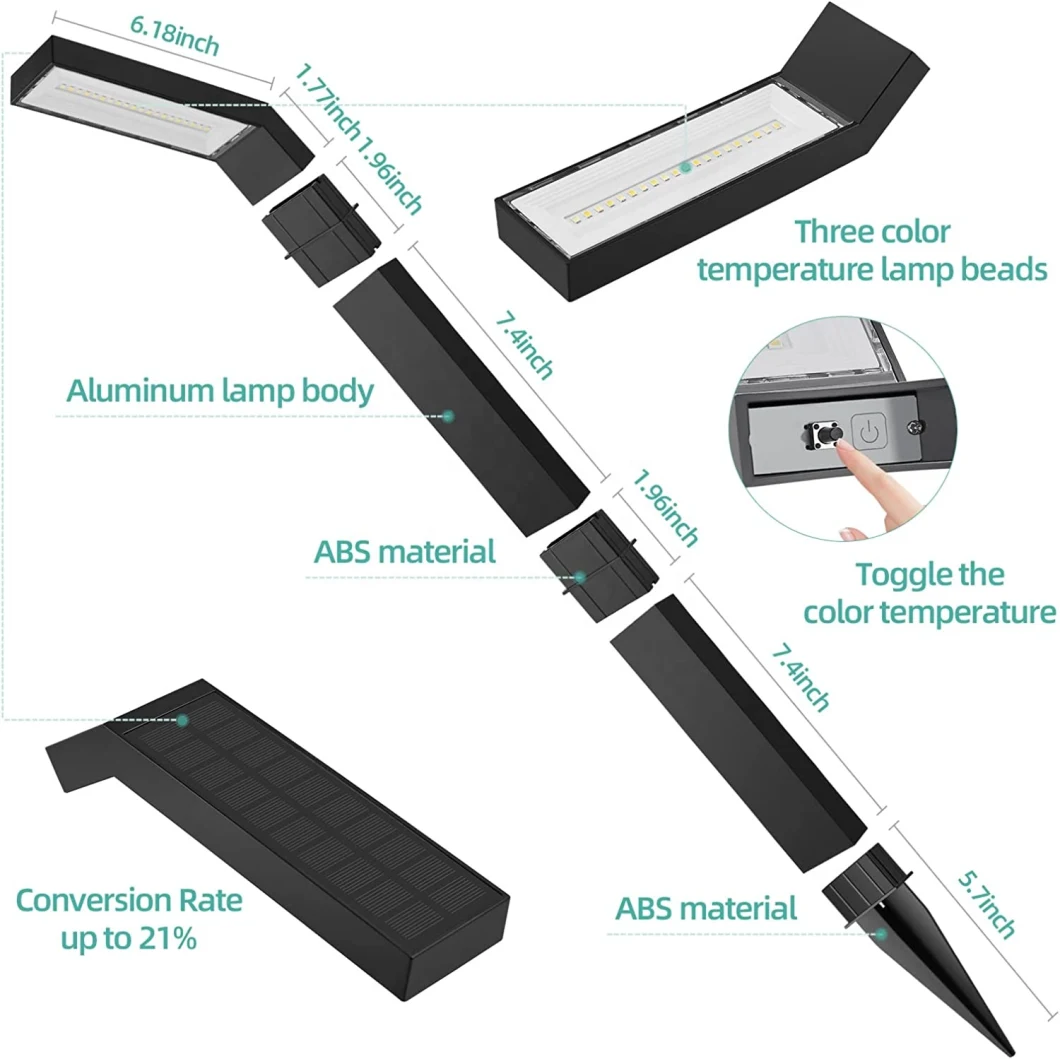 IP65 Weatherproof Garden Floor Lamp Solar Pathway Light