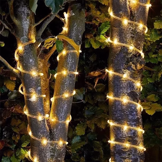 Garden Outdoor Waterproof Christmas Light Solar String Lights for Patio Holiday Garland Waterproof Fairy Xmas Lights for Outdoor Indoor Waterproof Fairy Xmas