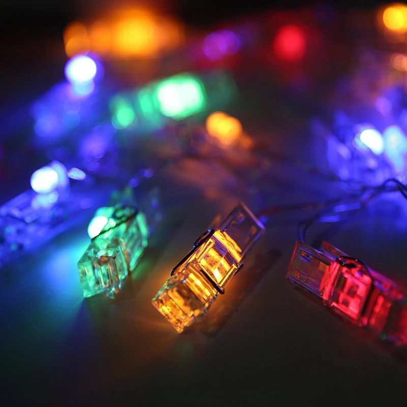 2m 20 LED Garland Card Photo Clip String Lights