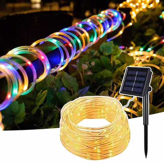Garden Outdoor Waterproof Christmas Light Solar String Lights for Patio Holiday Garland Waterproof Fairy Xmas Lights for Outdoor Indoor Waterproof Fairy Xmas