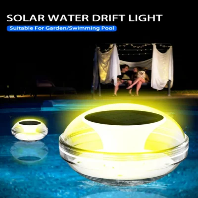 IP68 impermeable Solar recargable Mini LED RGB natación flotante piscina inalámbrica bola luces agua deriva paisaje estanque luz