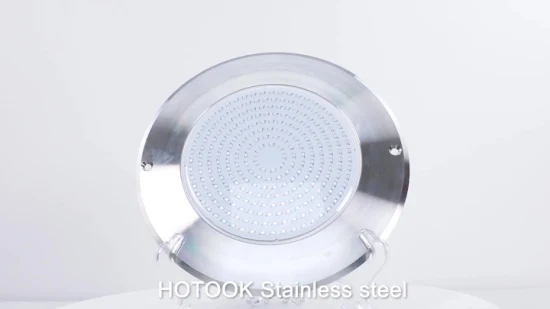 Luz de Control WiFi patentada Hotook para nicho de piscina, reemplazo IP68 SS316, luces LED de 18W rellenas de resina de acero inoxidable bajo el agua